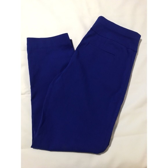 INC International Concepts Blue Women's Zip Pocket Ankle Pants, Size‎ 6 - Picture 2 of 8